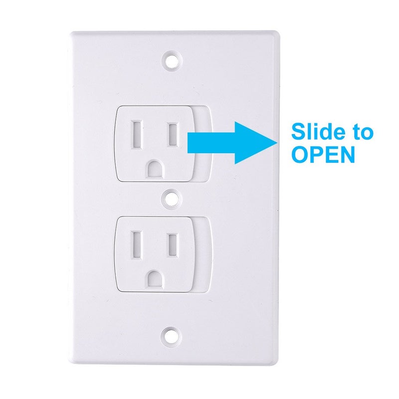 AUSTOR 12 Pack Baby Safety Electric Outlet Covers Baby Safety Self Closing Wall Socket Plugs Plate Alternate for Child Proofing - Image 3