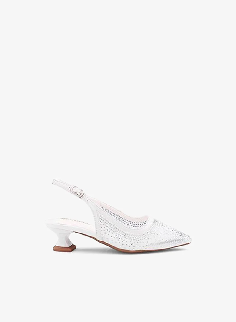 Cuple Girls Block Heel Mule Heels