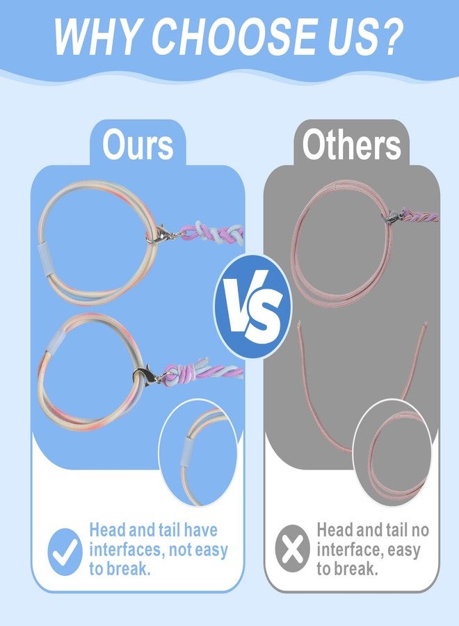 FVOLREM Sport Hair Ties for Women: Tangle-Free Ponytail Wrap Hair Tie - 1-Second Quick Release 0 Demage Spiral Braided Elastic for Diver Swinging Stuf 3pcs - Image 4