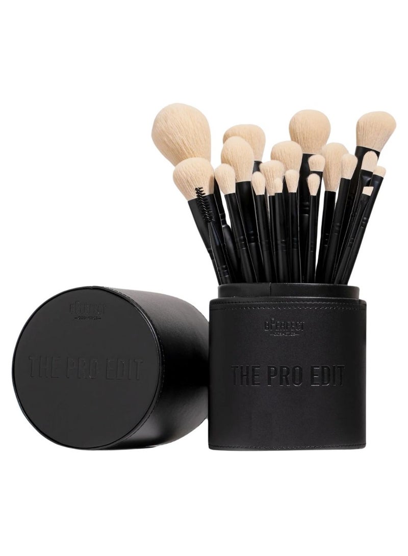 بي بيرفيكت مجموعة فرش المكياج الفاخرة من بي بيرفكت ذا برو إديت - 20 قطعة - وحدة واحدة - Image 1