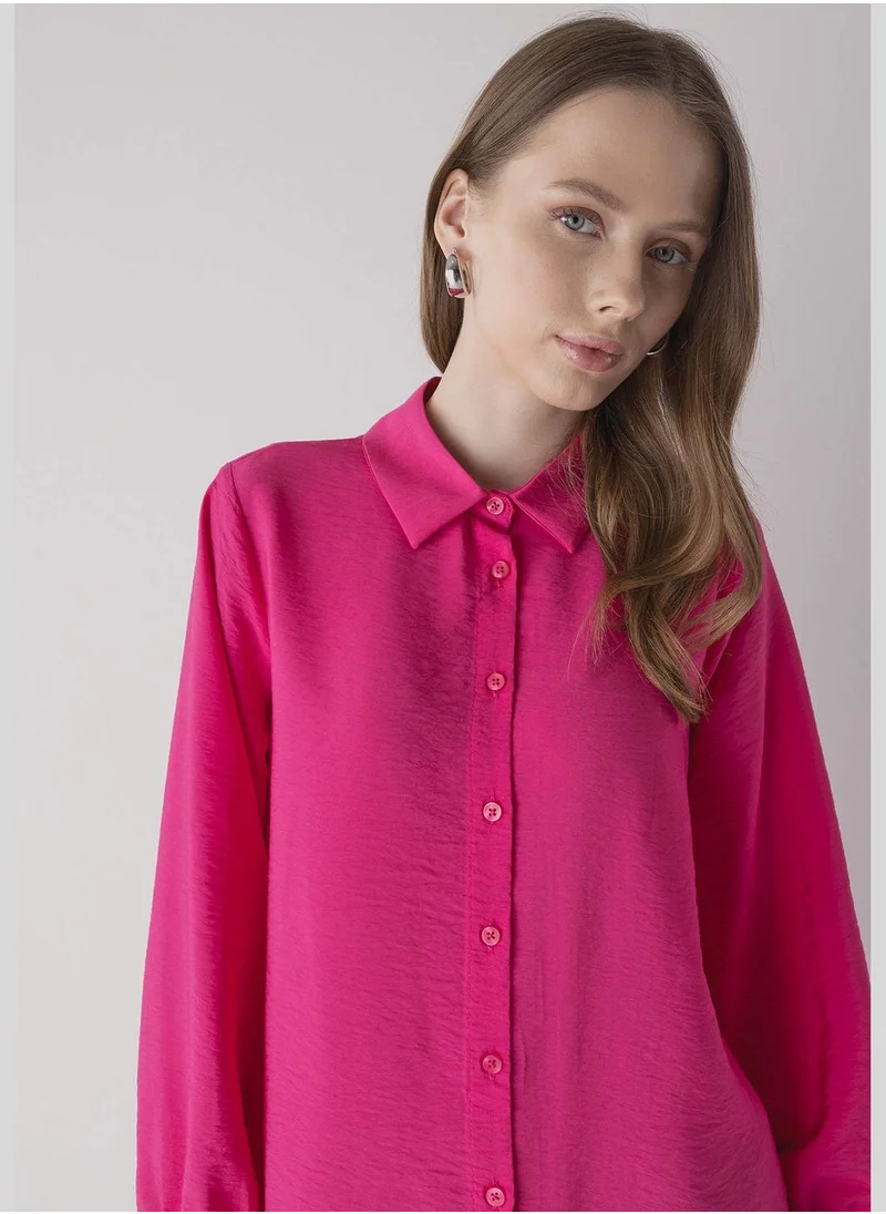 ديفاكتو Woman Woven Long Sleeve Tunic