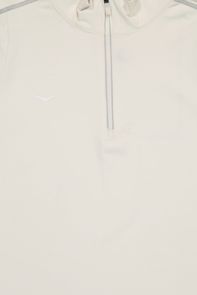 Hoka Women Sportswear Fit Long Sleeves Training Top, Cream - Image 3
