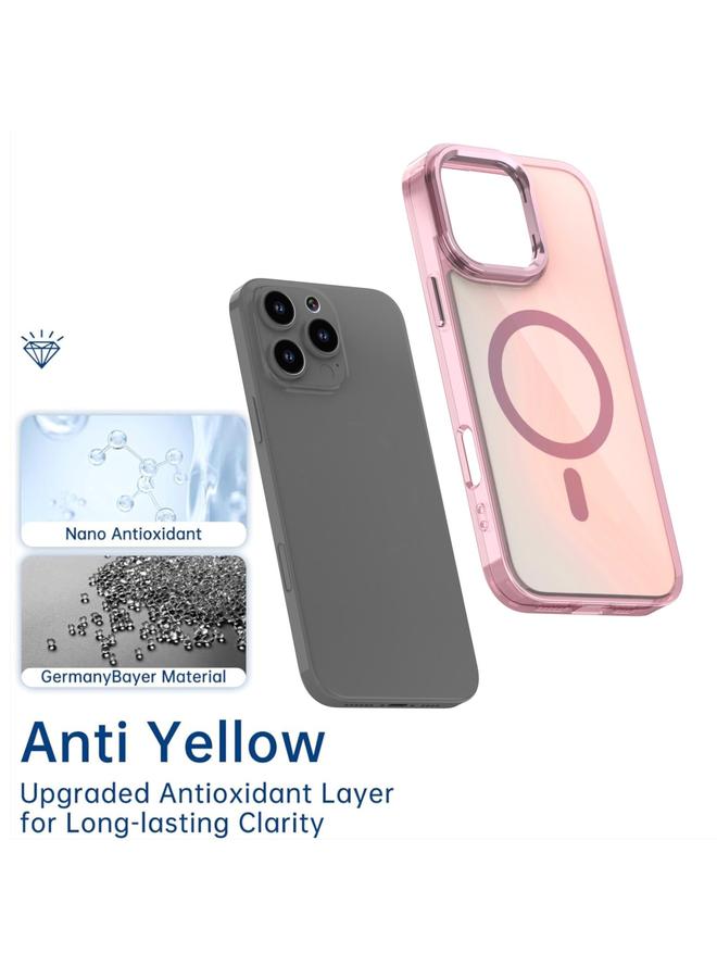 S-TOP Case For iPhone 16 Pro Max Plating Gradient Discolor MagSafe Phone Case with Holder - Image 4