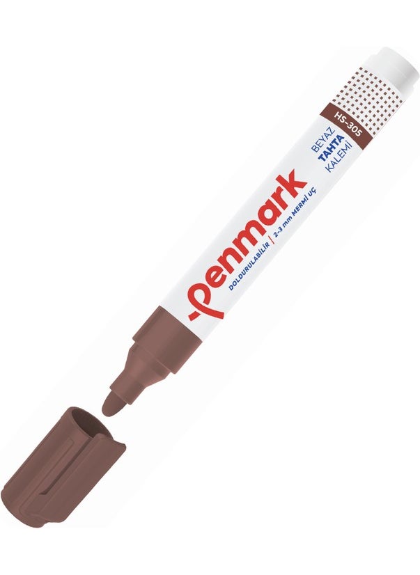 PENMARK HS-305-08 Whiteboard Marker Brown 