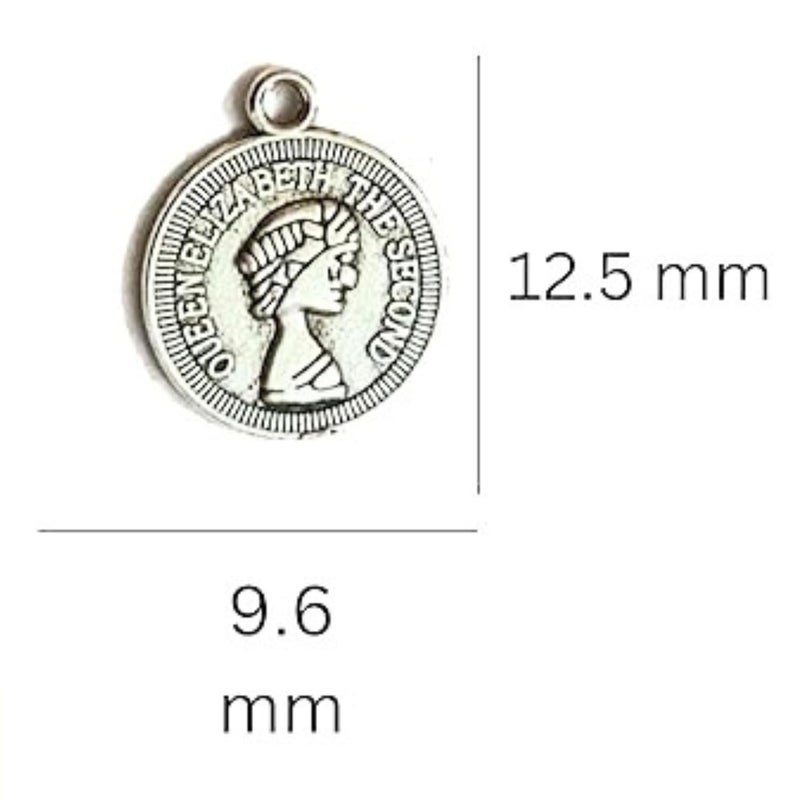 ST logo Hanging Tree 20 Pcs German Silver Oxidized Elizabeth Charms with for Jewellery Making Necklace Bracelets Earrings DIY Art Crafts - Image 2