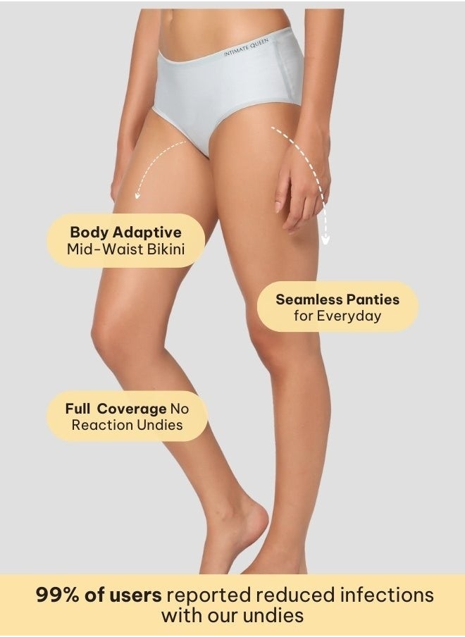 Intimate Queen Lemon Bae Briefs – Seamless Calm, Made with Lemon Peel | Sweat-Wicking & Made for Sensitive Skin (Pack Of 3)  - Image 4