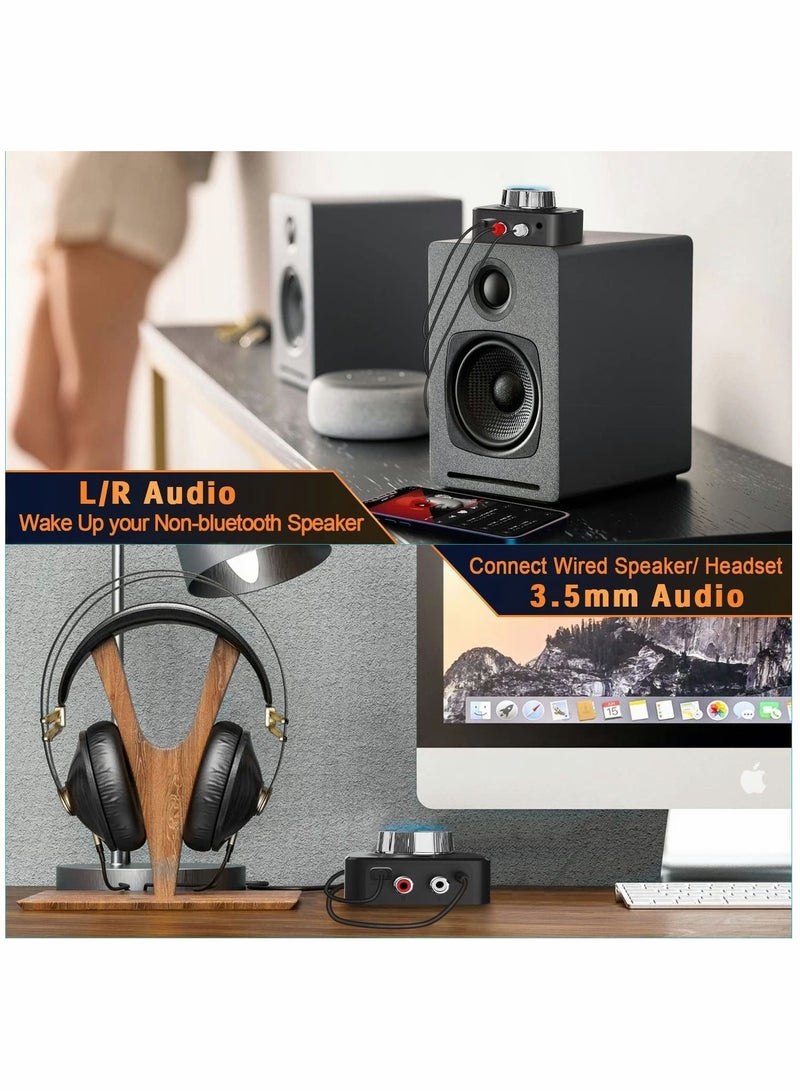 Y&D Bluetooth Audio Receiver, Stereo Wireless Adapter for Receiver with 3.5mm RCA TF Card Playback 3D Bass Mode Home Music Streaming System  - Image 2