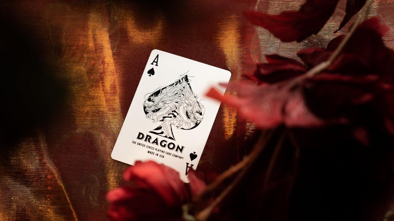 Bicycle Red Dragon Gold Foil Premium Playing Cards, 1 Deck - Image 5