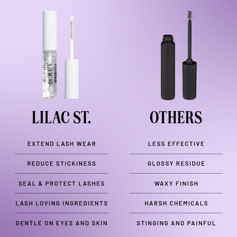 Lilac St. - Lilac Lash Crystal Coat - Glossly & Clear Lash Sealant - Long Lasting Lash Application - Extend Wear - Brush Applicator Tip - Waterproof - Cruelty Free, Vegan, Women Founded - 0.16 fl oz - Image 4