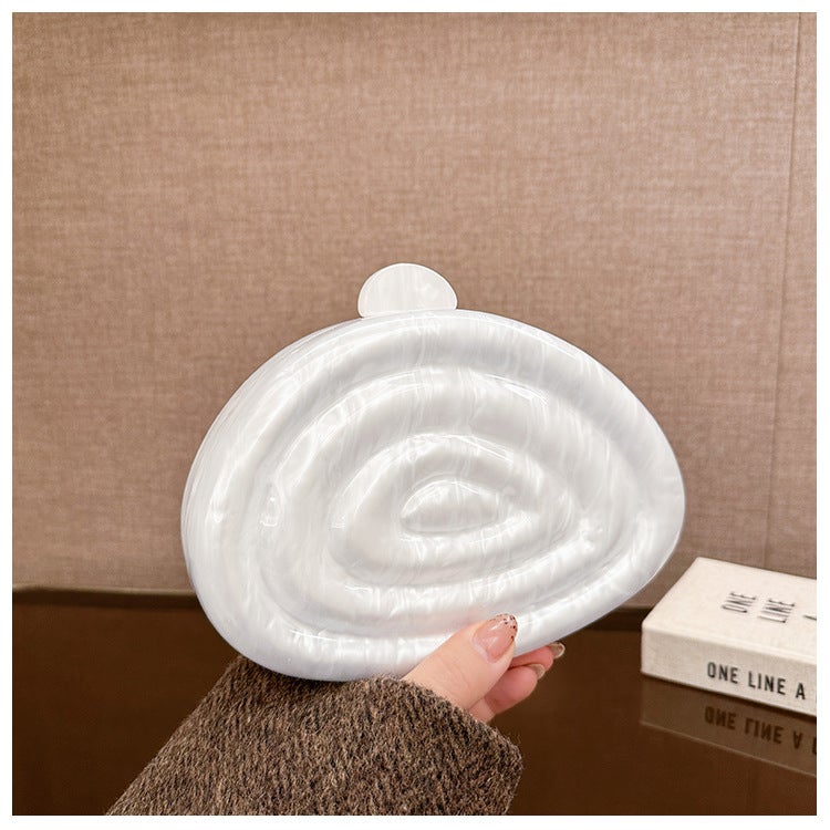 Women'S New Shells Clutch Acrylic Dinner Bag Shoulder Crossing Wedding Banquet Clutch - Image 2