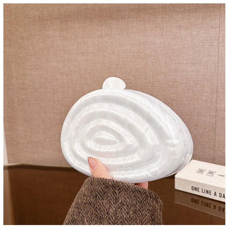 Women'S New Shells Clutch Acrylic Dinner Bag Shoulder Crossing Wedding Banquet Clutch - Image 4