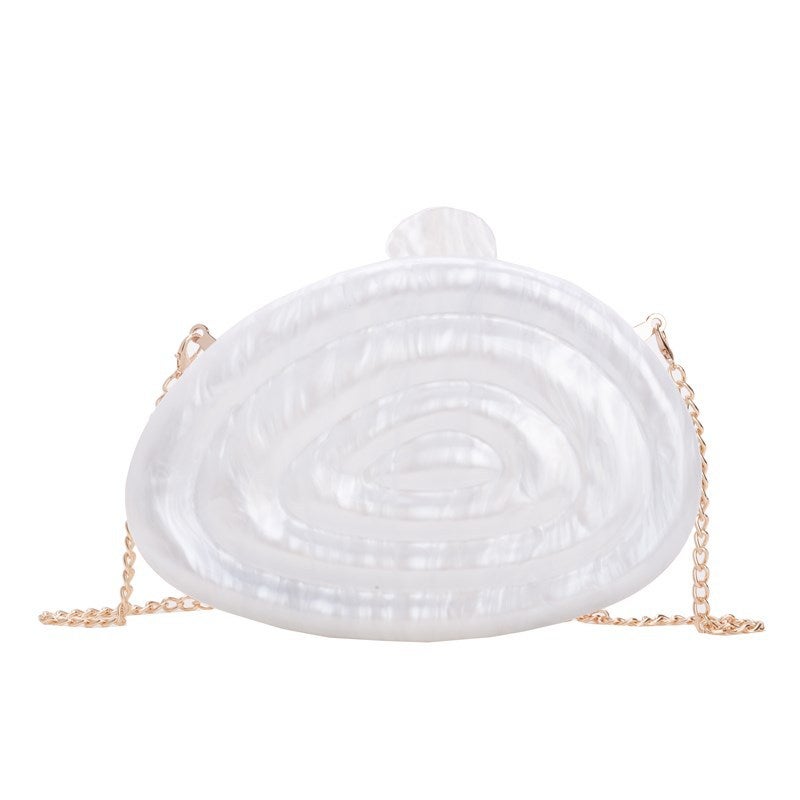 Women'S New Shells Clutch Acrylic Dinner Bag Shoulder Crossing Wedding Banquet Clutch - Image 1
