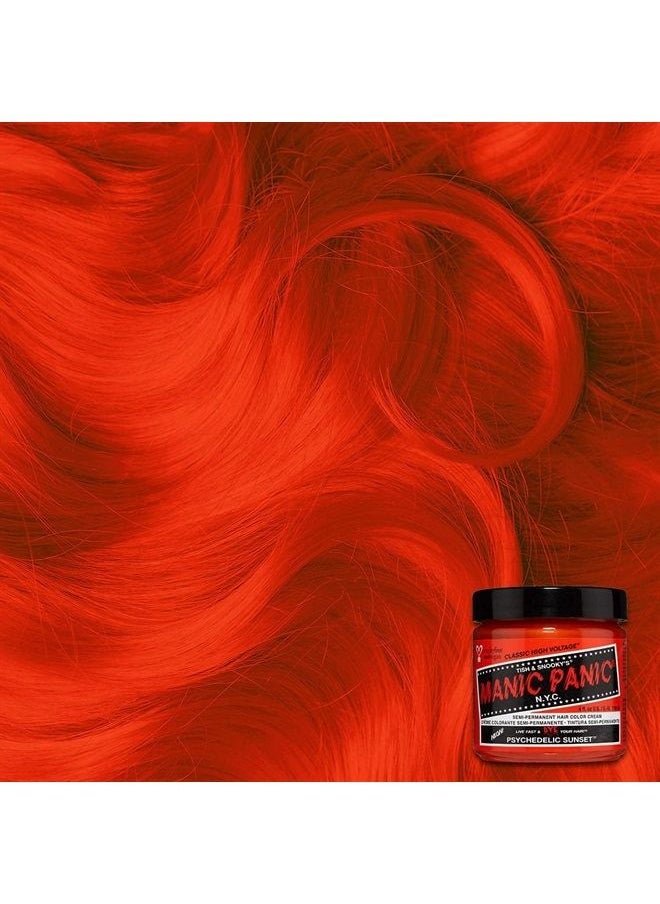 Manic Panic - Psychedelic Sunset Neon Orange Hair Dye - Classic High Voltage - Semi Permanent Radiant, Fiery, Neon Orange Hair Color - Vegan, PPD And Ammonia Free (4oz) - Image 1