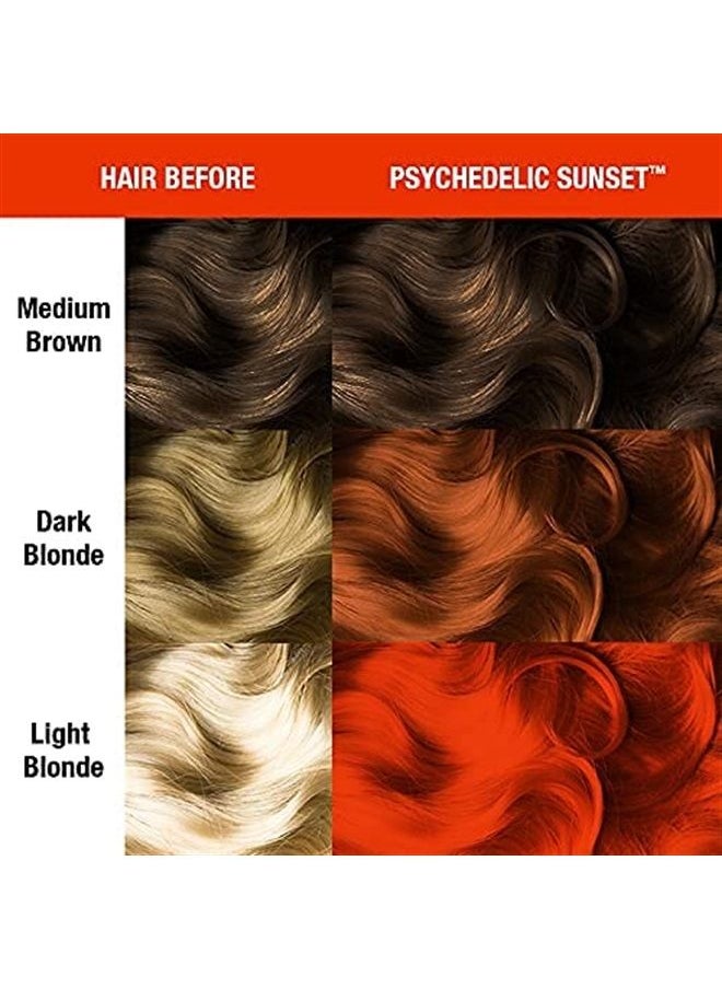 Manic Panic - Psychedelic Sunset Neon Orange Hair Dye - Classic High Voltage - Semi Permanent Radiant, Fiery, Neon Orange Hair Color - Vegan, PPD And Ammonia Free (4oz) - Image 1