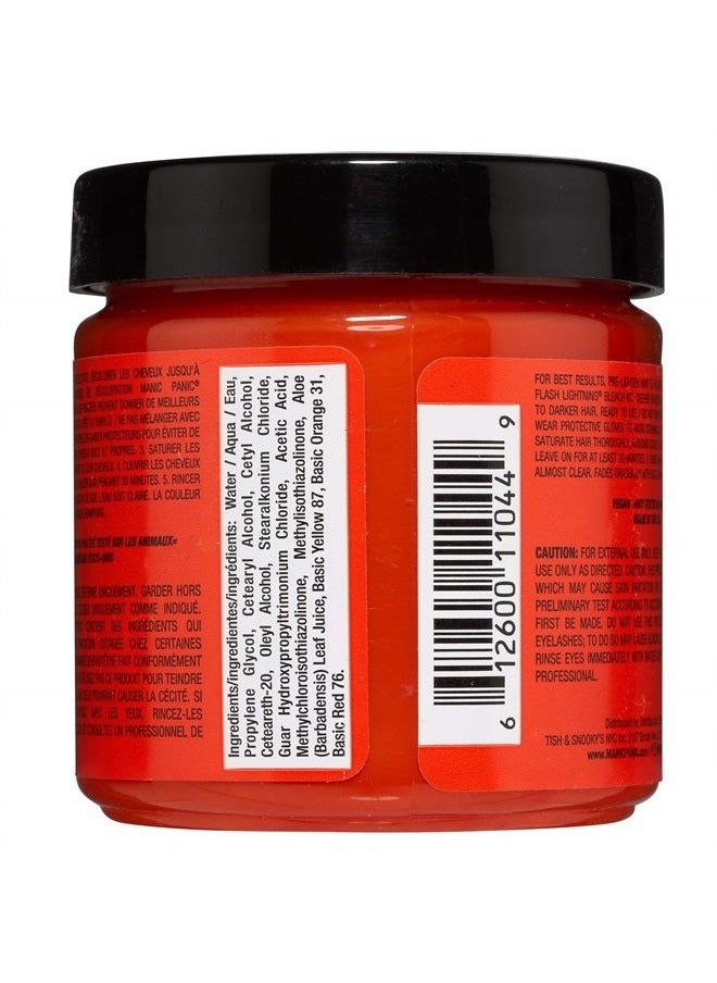 Manic Panic - Psychedelic Sunset Neon Orange Hair Dye - Classic High Voltage - Semi Permanent Radiant, Fiery, Neon Orange Hair Color - Vegan, PPD And Ammonia Free (4oz) - Image 1