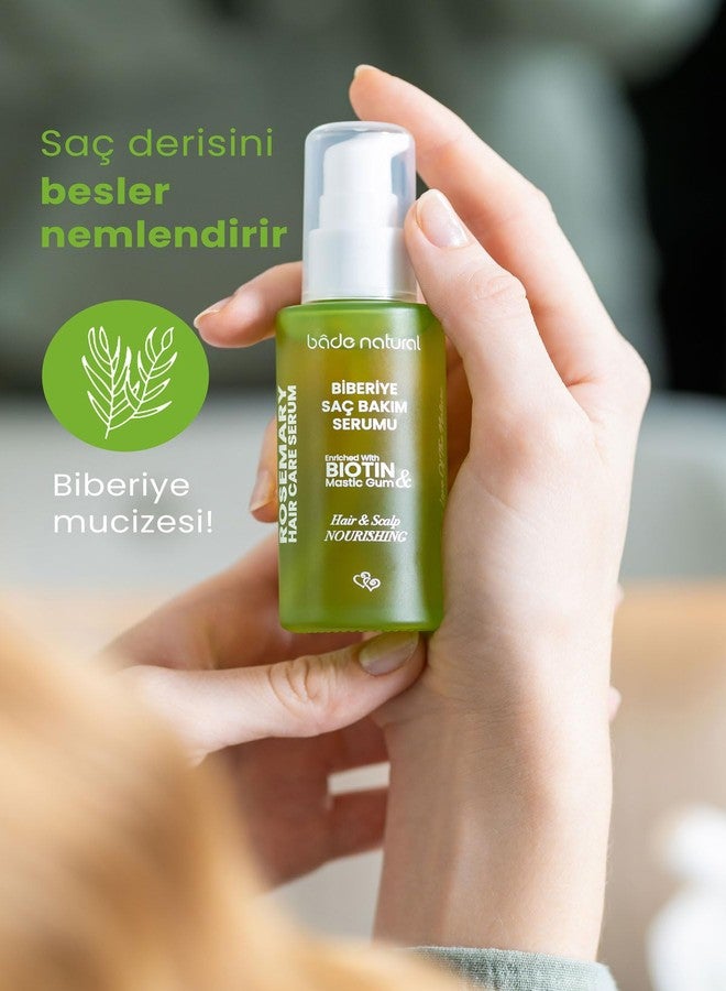 Bade Natural Hair Growth Serum with Rosemary Oil & Biotin – Natural Hair Strengthening Treatment for Thinning and Damaged Hair – Nourishing Scalp Oil with Argan & Vitamin B5 – 1.7 fl oz - Image 2