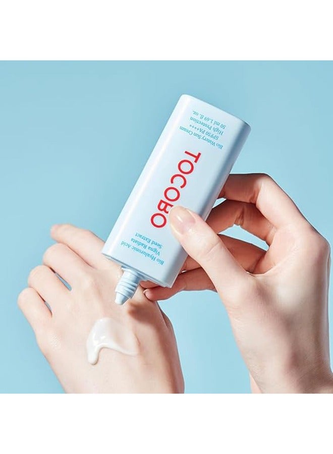 Tocobo كريم واقي من الشمس بيولوجي مائي SPF50+ PA++++ - 50 مل، أزرق - Image 3