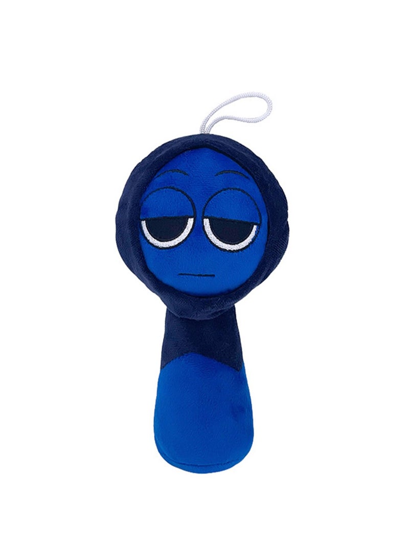 Rhythm Box Sprunki Game Peripheral 20cm Plush Toy, Realistic Cute Soft Plush Doll, Gift for Boys and Girls Game Fans (Dark Blue) - Image 1