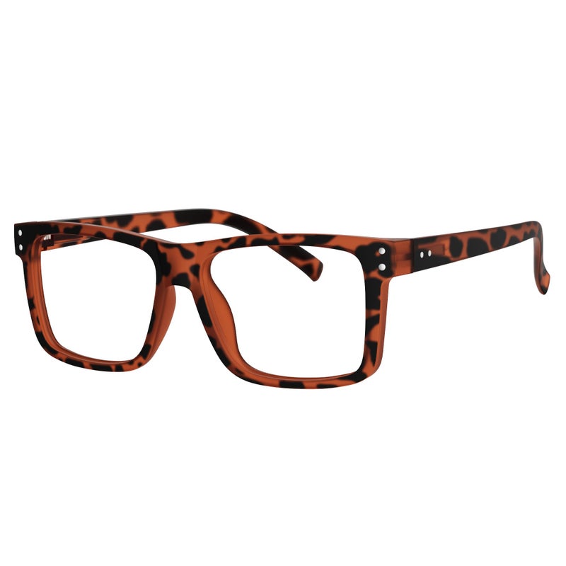 Eyekepper Oversized Reading Glasses Square Large Frame Readers for Men and Women Tortoise 150