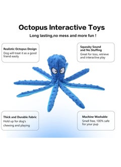 Generic Dog Squeaky Toys Octopus - No Stuffing Crinkle Plush Dog Toys for Puppy Teething, Durable Interactive Dog Chew Toys for Small, Medium and Large Dogs Training and Reduce Boredom  - Image 3