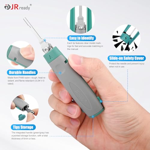 JRready 55PCS Terminal Release Tool Master Kit for TE, Deutsch, AMP, Molex, Delphi, Harting, Anderson, JPT, D SUB Connectors, Automotive Pin Extractor-JRconDRK11C55-01 - Image 2