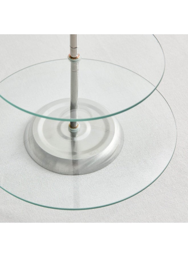 Home Box Coral 2-Tier Glass Cake Stand 20 x 25.3 x 25 cm - Image 4