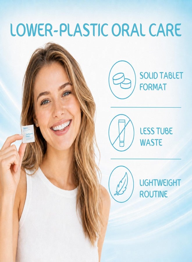 GENKENT Nano Hydroxyapatite Toothpaste Tablets, Individual Packaging Travel Friendly, Fluoride & Plastic Free, Mint, 60 Count - Image 5