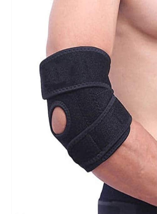 TIMA Elbow Supporter Brace for Men and Women, Adjustable Tennis Elbow Support Brace Ulnar Nerve Entrapment Splint for Golf Epicondylitis and Sports Recovery, Provides Support & Ease Pains - Black - Image 1