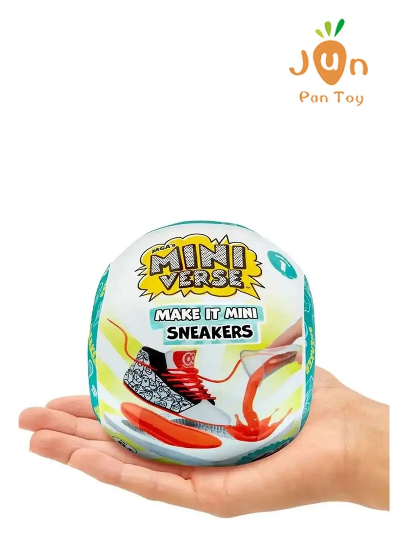 Miniverse Original MGA Mini Verse Make It Mini Sneakers لعبة كبسولة أعمى أحذية مصغرة يدوية قابلة للتجميع - Image 5