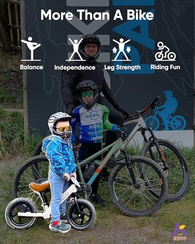 KRIDDO Toddler Balance Bike 2 Year Old Age 24 Months to 5 Years Old 12 Inch Push Bicycle with Customize Plate 3 Sets of Stickers Included Gift Bike for 23 Boys Girls White - Image 5