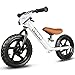 KRIDDO Toddler Balance Bike 2 Year Old Age 24 Months to 5 Years Old 12 Inch Push Bicycle with Customize Plate 3 Sets of Stickers Included Gift Bike for 23 Boys Girls White - Image 4