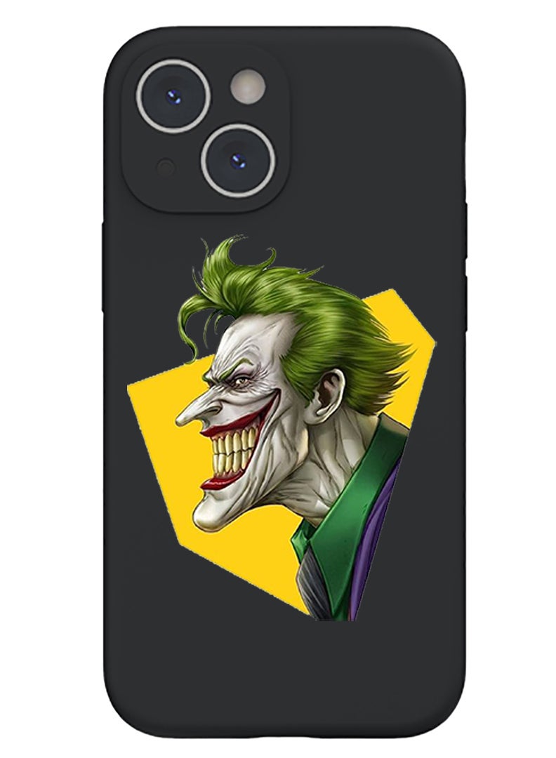 Theodor Protective Slim Fit Case Liquid Silicone Cover with Full Body Protection Anti-Scratch Shockproof Case For iPhone 13 Black  - Let that go B - Image 1