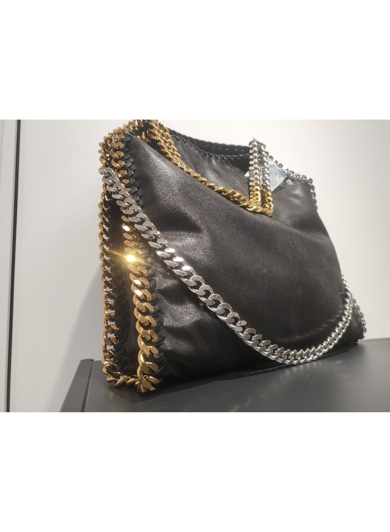 stella falabella chain Fold-Over LARGE size tote bag - Image 4