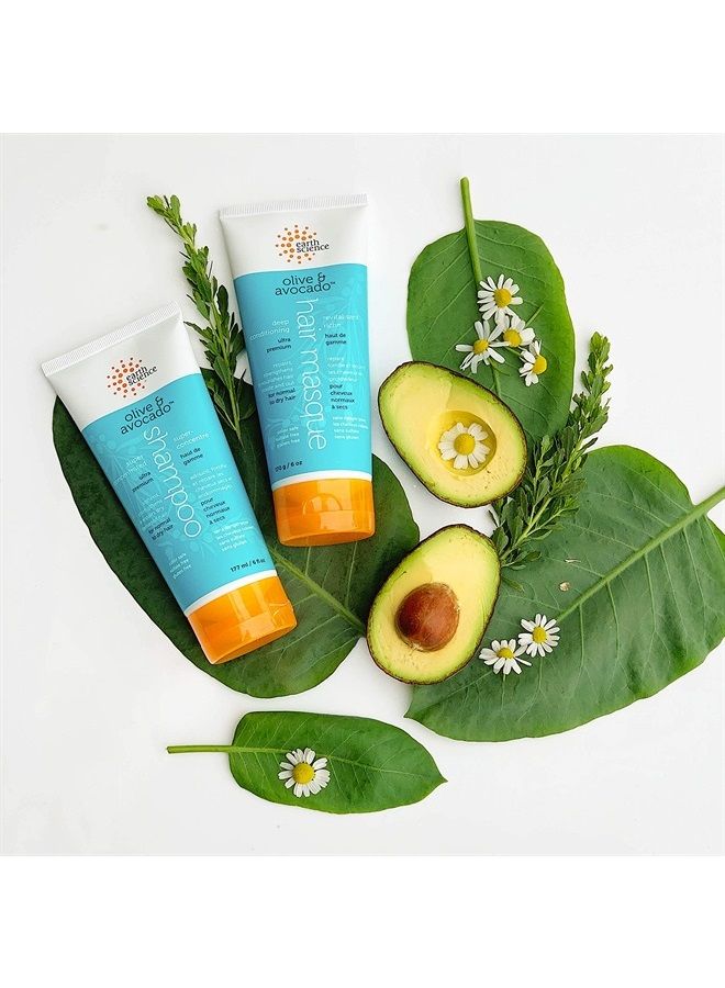 Earth Science EARTH SCIENCE - Olive & Avocado Deep Conditioning Shampoo & Deep Conditioning Hair Masque Set - Image 5