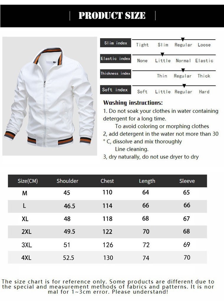NIBEMINENT - Men's Summer Bomber Jacket Varsity Lightweight Coat Baseball Jackets with Zip Pockets - Image 1