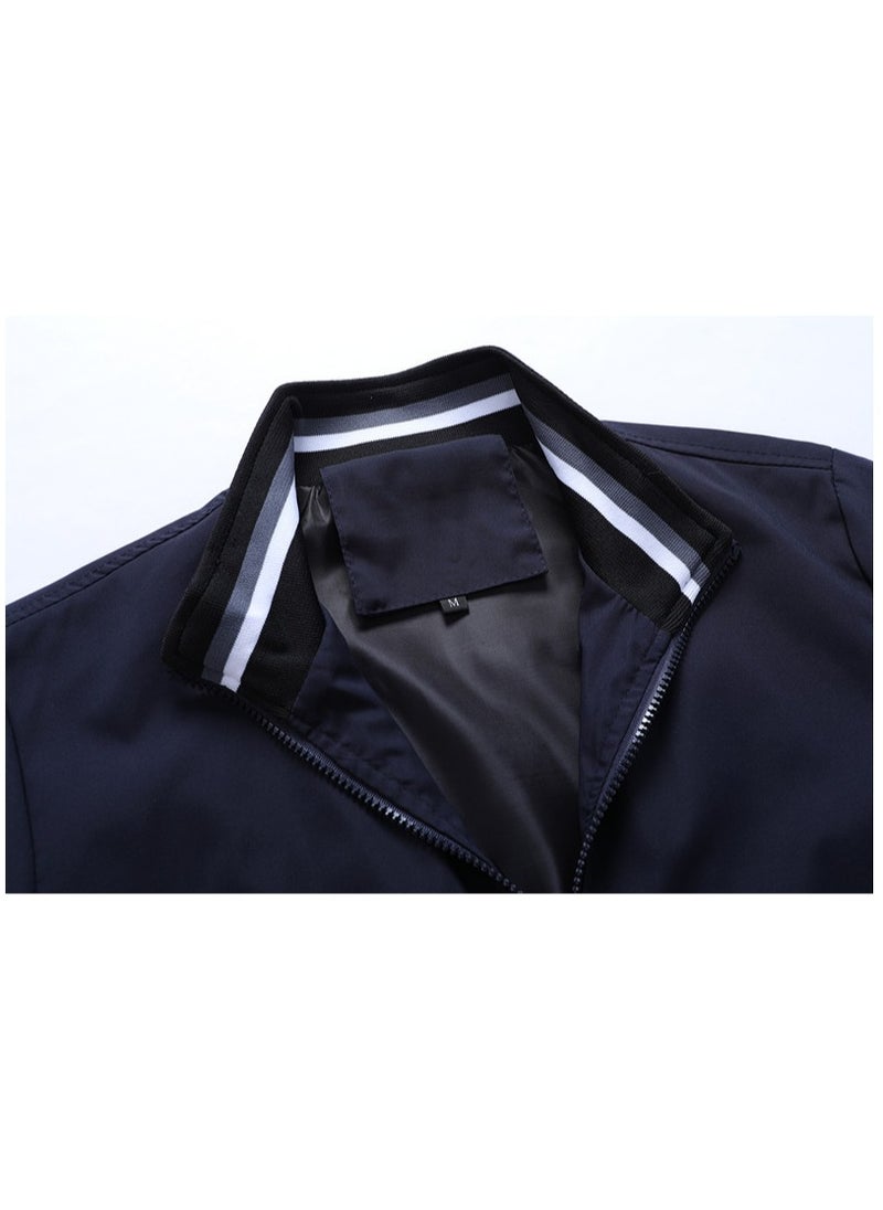 NIBEMINENT - Men's Summer Bomber Jacket Varsity Lightweight Coat Baseball Jackets with Zip Pockets - Image 1