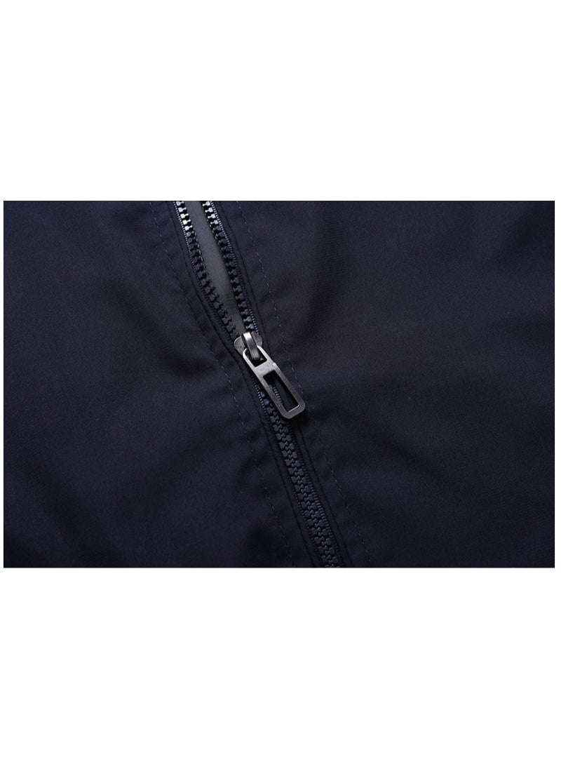NIBEMINENT - Men's Summer Bomber Jacket Varsity Lightweight Coat Baseball Jackets with Zip Pockets - Image 1