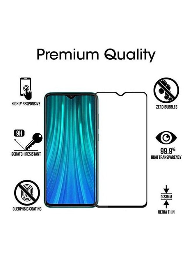 واقي شاشة بتغطية كاملة لهاتف شاومي ريدمي نوت 8 برو أسود / شفاف - Image 2