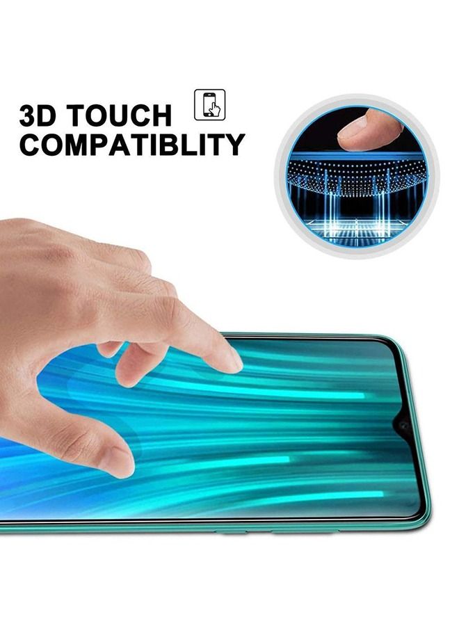 واقي شاشة بتغطية كاملة لهاتف شاومي ريدمي نوت 8 برو أسود / شفاف - Image 3