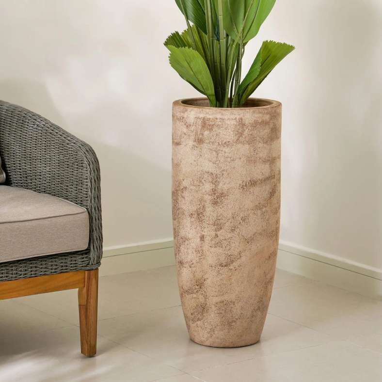 Pan Home Delilah Terracotta Vase 34x72cm- Brown - 112AIC9903543 - Image 1