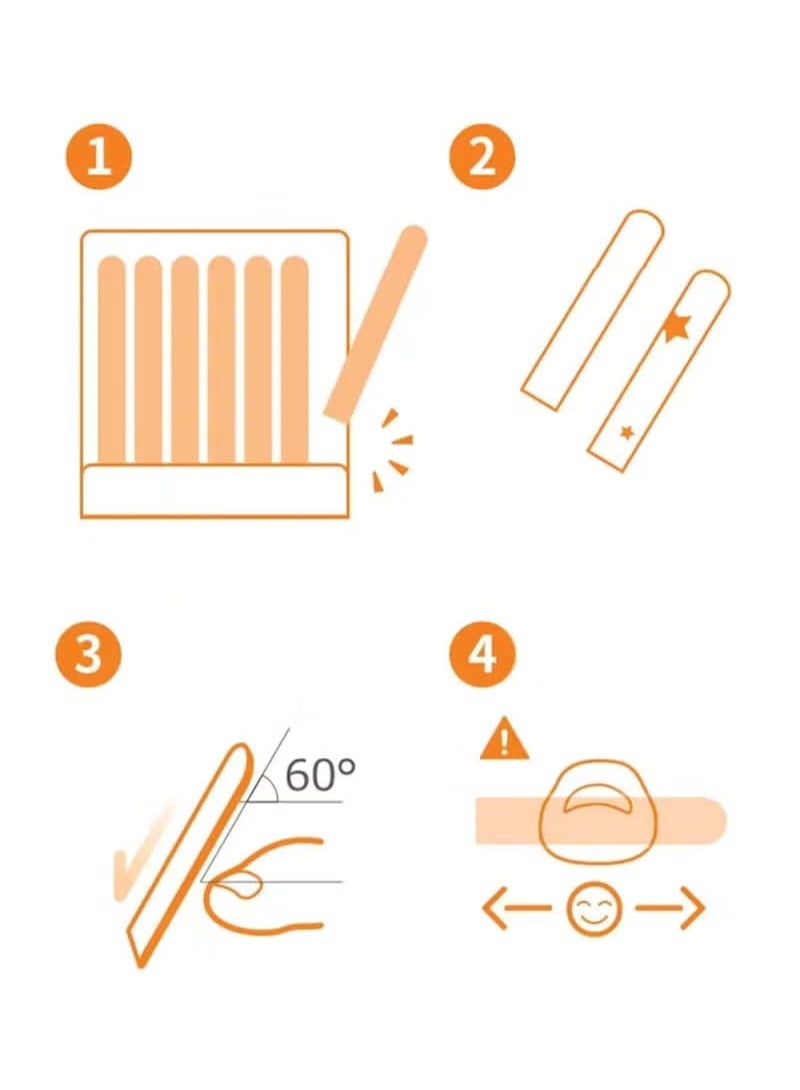 100-Piece Mini Manicure Nail File Set Pink/Blue Double Sided Hard Dead Skin Remover Tool Multicolour - Image 4