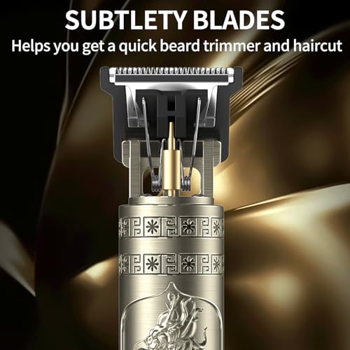 Luwihou Beard Trimmer for Men-Hair Clippers for Men-Cordless Rechargeable Hair Clipper and Trimmer-Beard Shaver Barbershop (Bronze) - Image 3