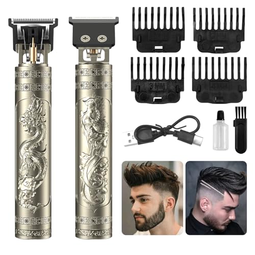 Luwihou Beard Trimmer for Men-Hair Clippers for Men-Cordless Rechargeable Hair Clipper and Trimmer-Beard Shaver Barbershop (Bronze) - Image 1