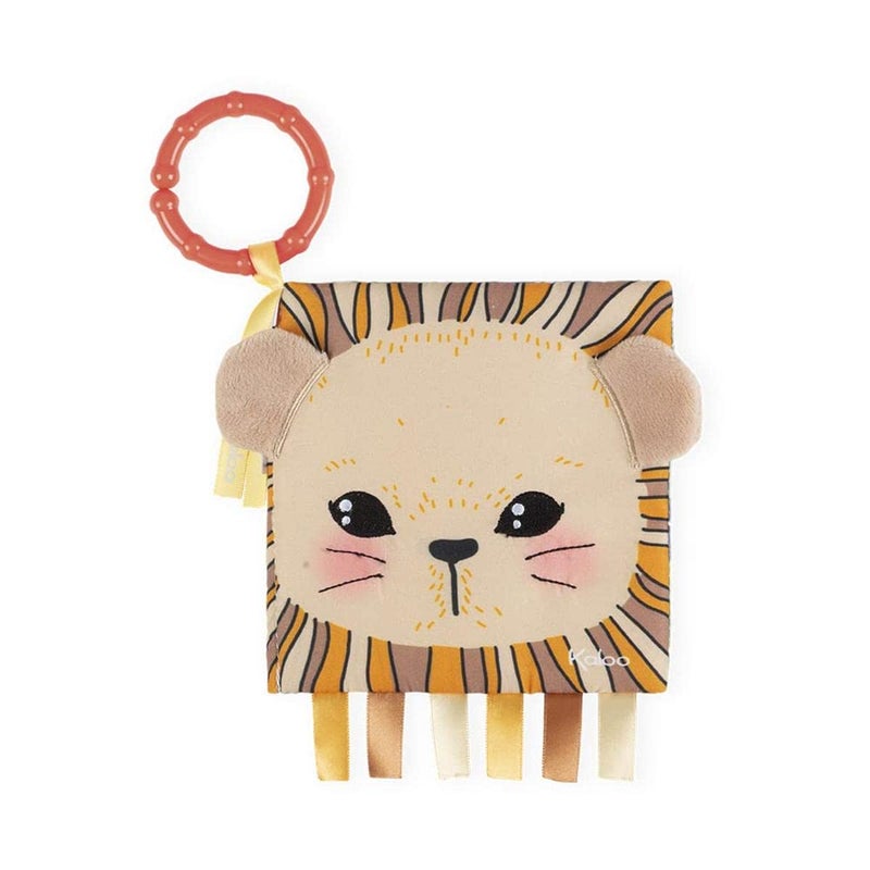 Kaloo  My First Curious Lion Cub Activity Book  Cuddling for Comfort  Soft Fabric Pages  Encourages Early Reading  High Safety Standards - Image 2