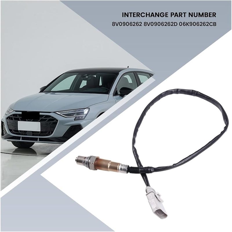 مجس حساس الأكسجين 06K906262CS ABS معدني متوافق مع أودي A3 وفولكس فاجن جولف Mk7 - Image 2