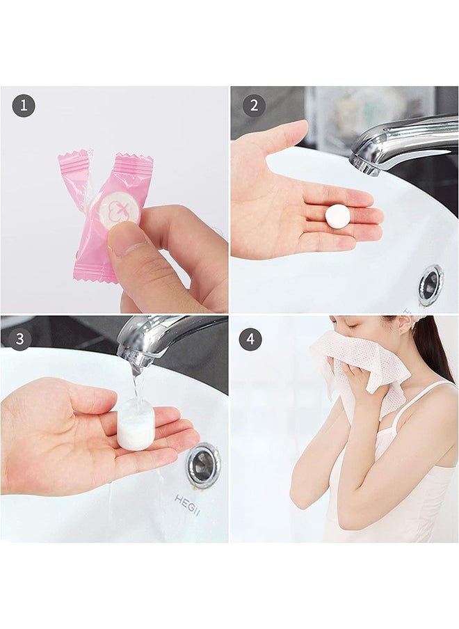 Ant 100-Piece Soft Compressed Towels, Disposable Face Compressed Towel, Portable Mini Compressed Hand Wipe for Travel Beauty Outdoor Sports  - Image 5