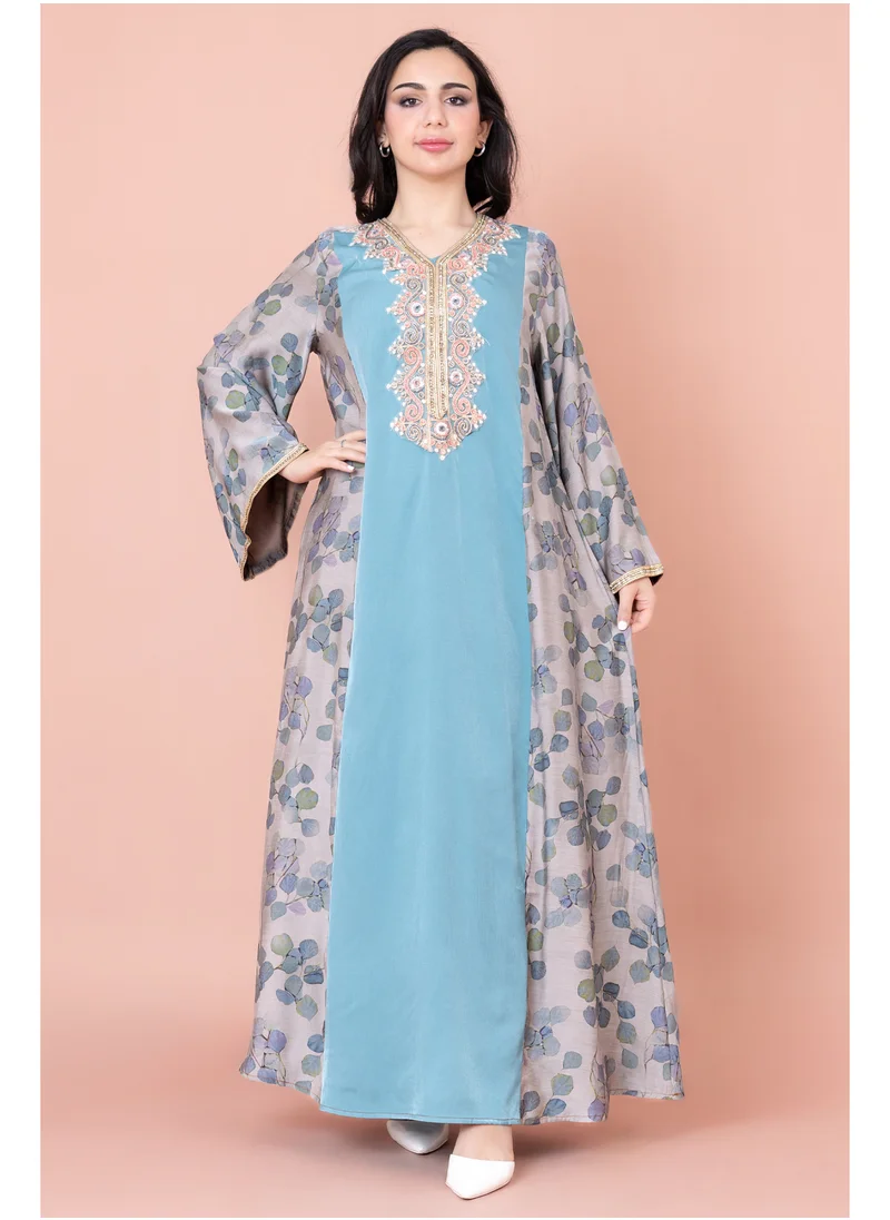 IKKXA Modern Embroidered Jalabiya