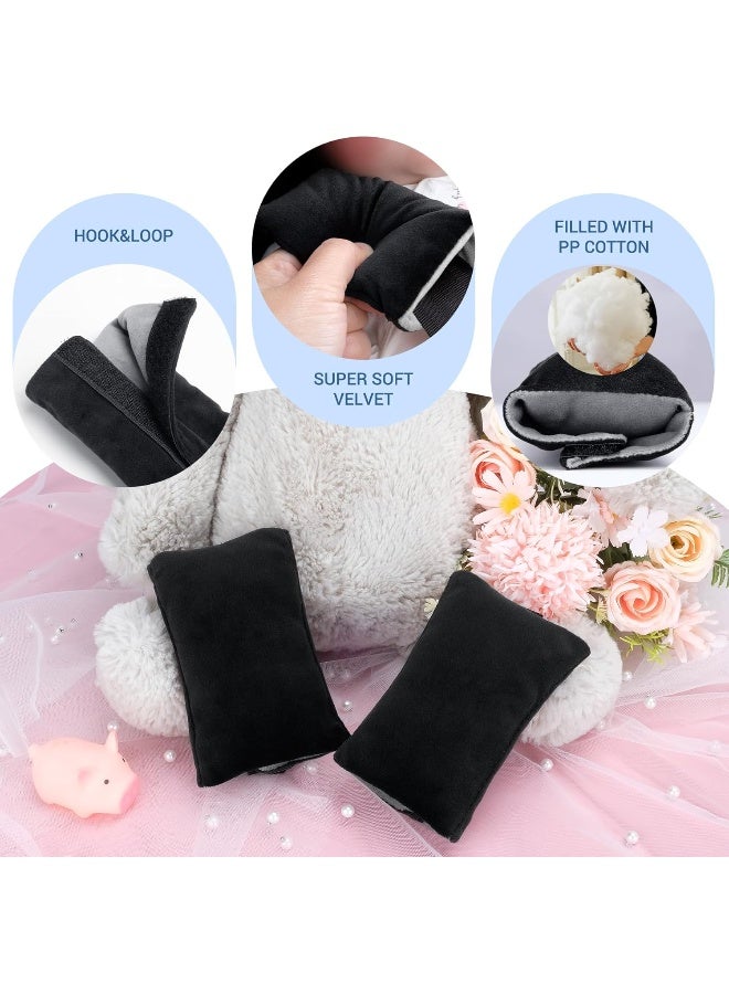 COOLBEBE Car Seat Straps Shoulder Pads for Baby Kids, Super Soft Seat Belt Covers for All Car Seats/Pushchair/Stroller/High Chair (Black/Grey) - Image 4