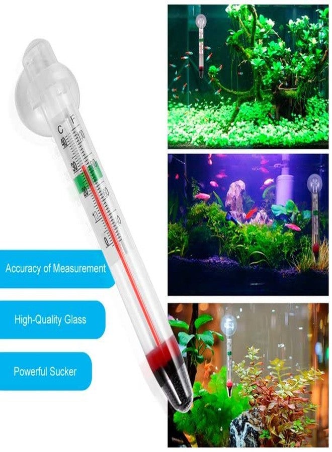 VAYINATO PetzLifeworld Aquarium Tank Glass Cylinder Thermometer (Pack of 1) - Image 2