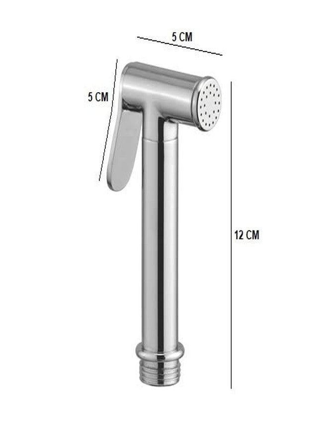 Acetap Round Brass Health Faucet with 1 MTR Flexible SS304 Shower Tube and Wall Mounted Stand Pack of 1 Piece - Image 3